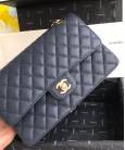 Сумка Classic Flap Bag Caviar Medium Navy Blue